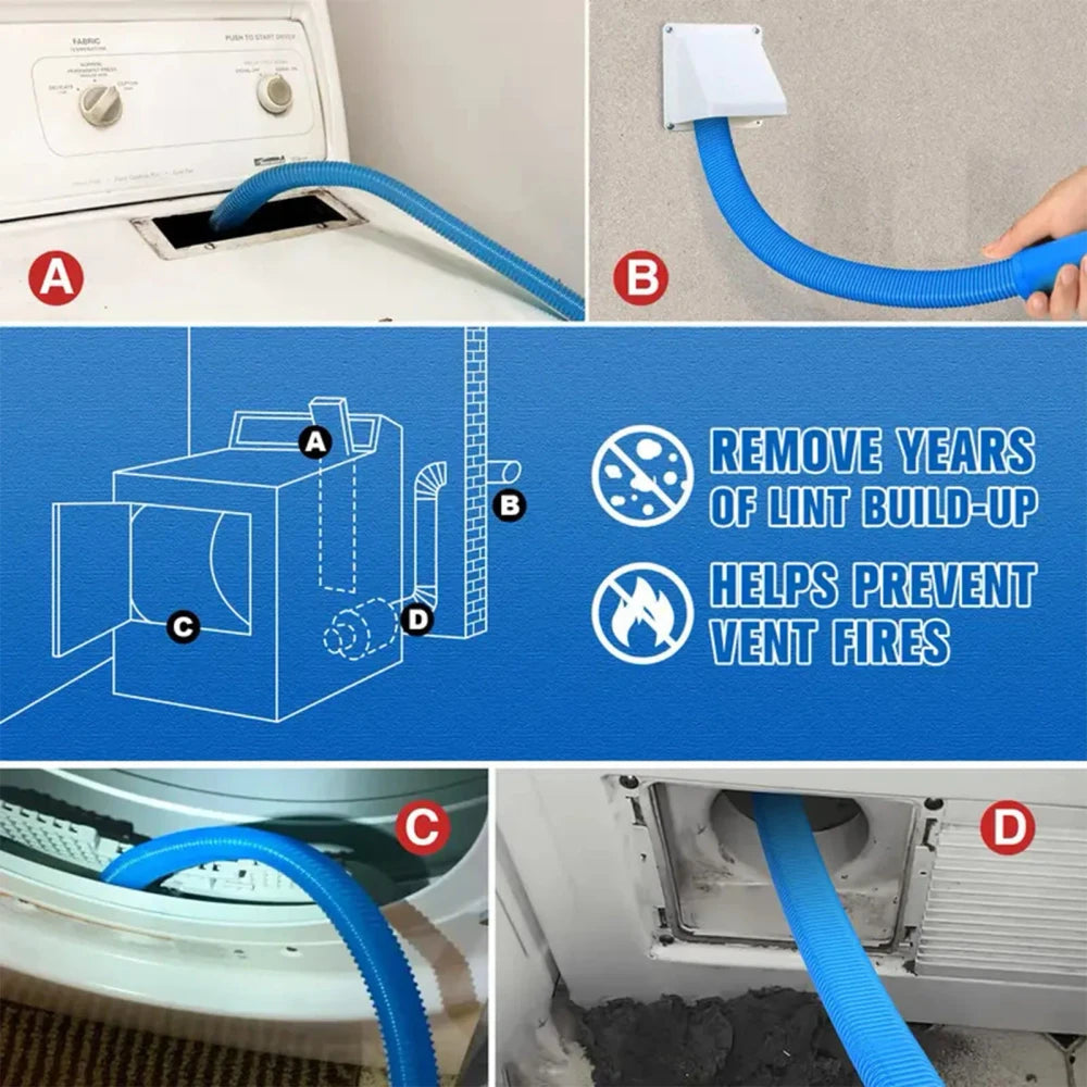 Dryer Vent Lint Remover Tool